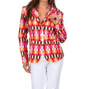 NEW SCAPA button down blazer in multi